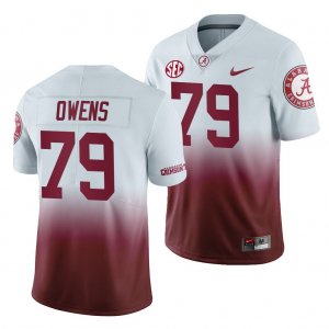 Men's Alabama Crimson Tide #79 Chris RS Owens Gradient 2019 Color Crash NCAA College Football Jersey 2403JTVI4